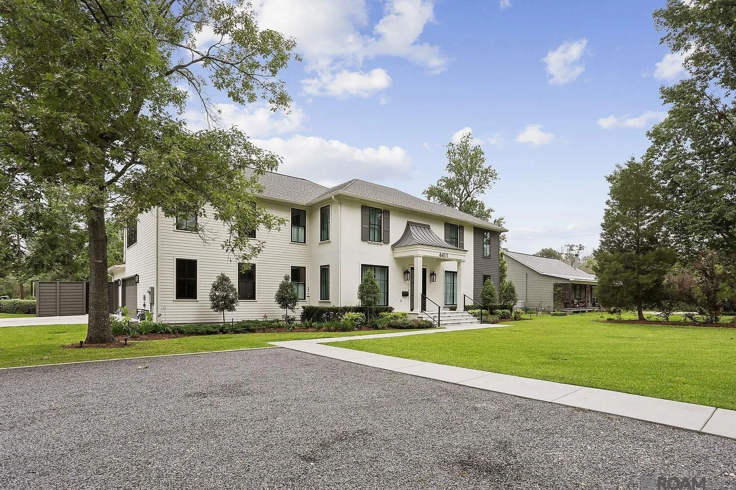 Front elevation from the drive
